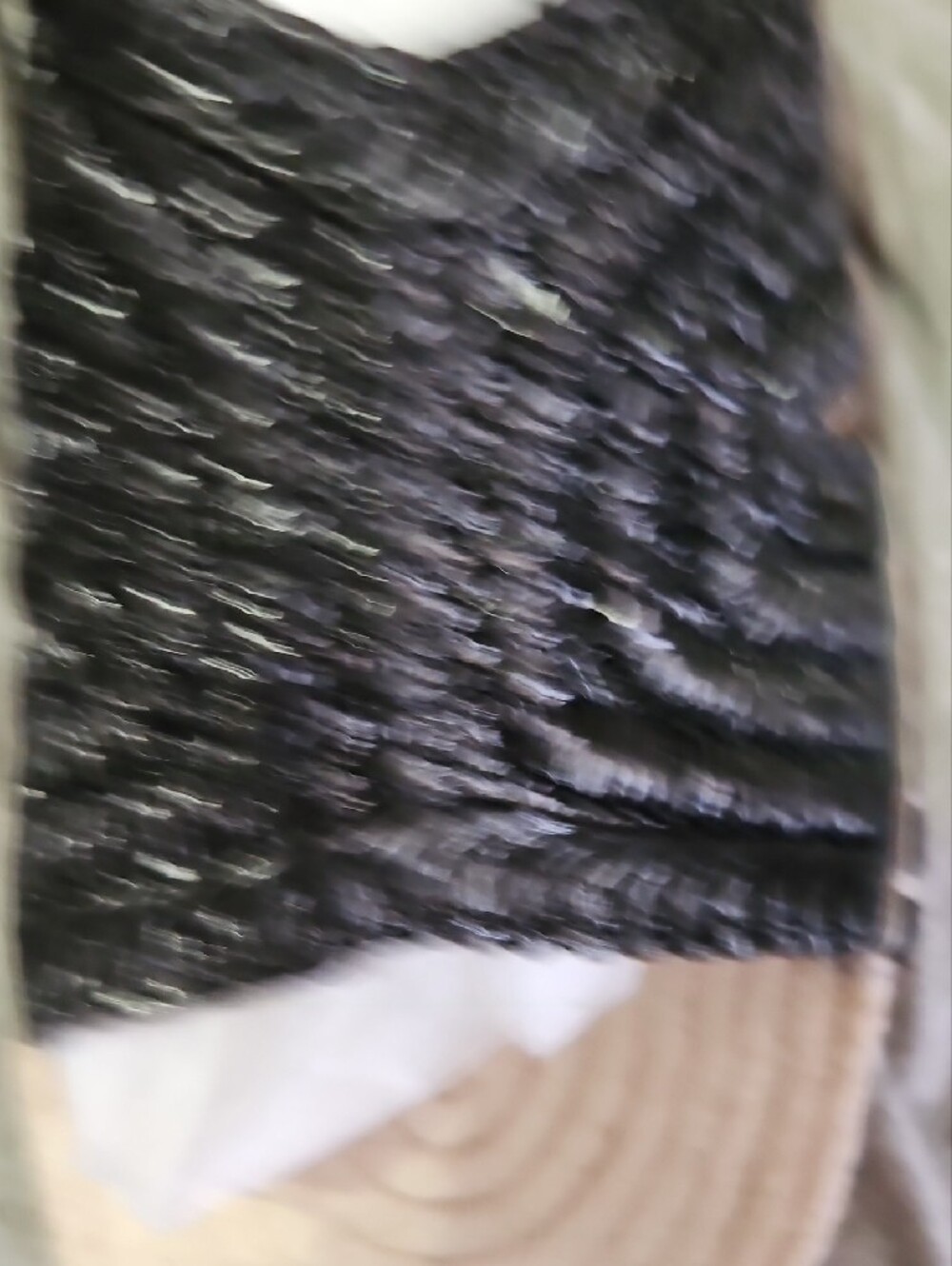 Marc Fisher Black Woven Espadrille Platform Slide Sandal - Picture 4 of 5